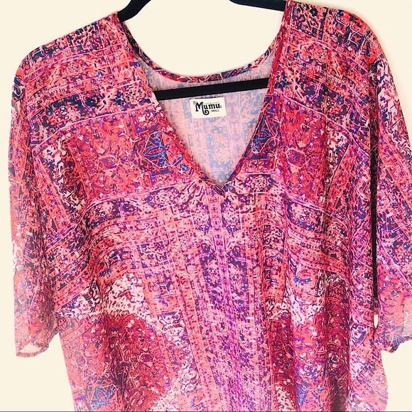 ❤️ Show Me Your Mumu Boho Top ❤️ Tunic Shook - Picture 4 of 6